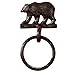Park Designs Rustic Cast Bear Towel Ring Lodge Decor