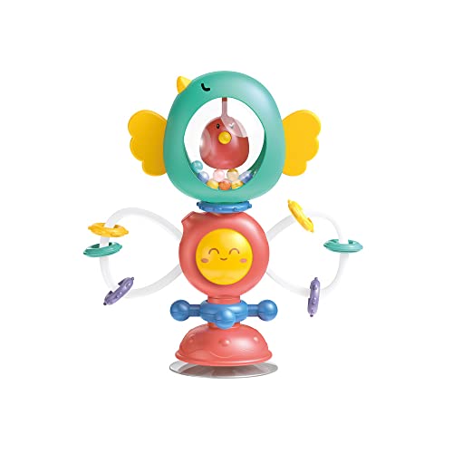 Cemirk Baby Rattle Toy with Suction Cup - Interactive High Chair Activity Toy for 3 Months and Up