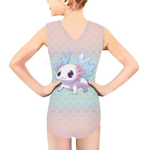 Image of Girls Swimsuit 3-14Y One Piece Swimwear Sleeveless Girls Bathing Suit