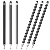 【2-in-1 Stylus Design】This iPad stylus features two distinct tips to match different uses. One end is equipped with a transparent disc tip that offers clear visibility for pinpoint accuracy, making it ideal for drawing and writing. The other end has ...