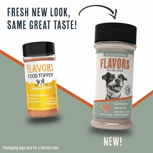 Image of BEAUMONT BASICS Flavors Food Topper for Dogs, All 4 Recipes, 3.1oz | Gift Pack, Natural, Grain Free, Perfect Seasoning, Gravy, and Kibble Sprinkle for Picky Dog