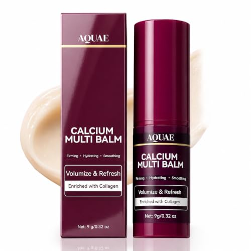 Aquae Calcium Multi Balm Stick for Face, Eyes, Lips & Neck – Moisturizing Collagen Balm Stick with Vitamin D & Shea Butter – Hydrating Skin Care Stick for Dryness & Smooth Look, All Skin Types