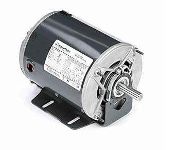 Marathon K1410 56 Frame 5K46KN4085X Open Drip Proof Belt Drive Motor, 3 Phase, Resilient Ring Mount, Ball Bearing, 3/4 hp, 1800 RPM, 1 Speed, 208-230/460 VAC