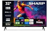 Sharp 32-inch HD Ready Frameless LED Roku Smart TV HDR10 HDMI ARC Freely included 32HD2325K (HD Series)