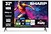 Sharp 32-inch HD Ready Frameless LED Roku Smart TV HDR10 HDMI ARC Freely included 32HD2325K (HD Series)