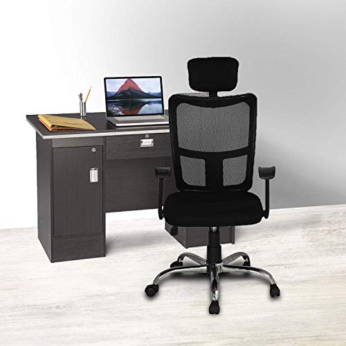 Image of High Living Plastic Contemporary Ergonomic Office Chair (Black)