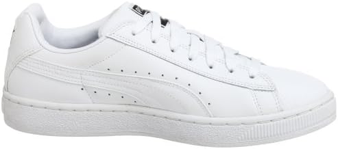 all white puma basket