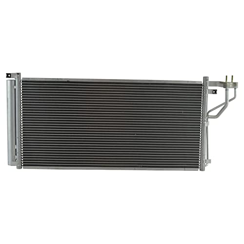 Image of TRQ A /C Condenser and Receiver Drier Assembly Compatible with 2006-2010 Hyundai Sonata 2006-2011 Azera 2006 Kia Optima US Market 5th Vin Digit E 2007-2010 Optima 2007-2010 Magentis