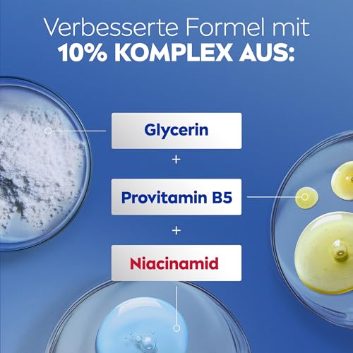 NIVEA Body Lotion Repair & Care, Körpercreme für sehr trockene Haut & zur Linderung von Spannungsgefühlen, Körperlotion mit Glycerin, Niacinamid & Provitamin B5t (250 ml) – Bild 5