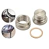 FZJDSD 12MM KIT STEEL BUNG & STEEL PLUG + WASHER Transmission sump drain plug Oil pan drain plug (weld in) #1