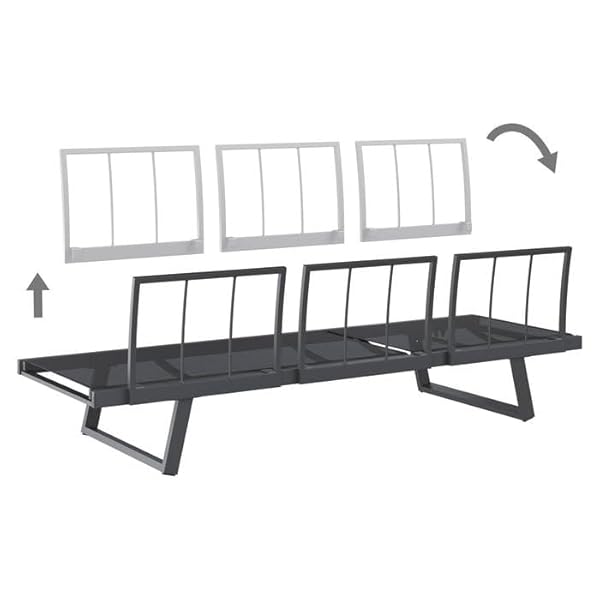 OUTLIV. Gartenloungesofa Lucca Aluminium Anthrazit