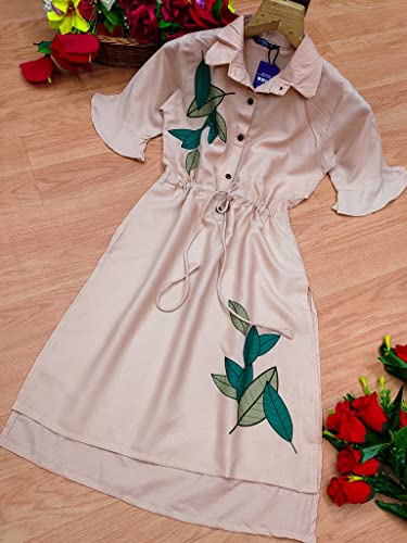 Image of OM SAI LATEST CREATION Designer Slub Cotton Fully Stitched Anarklai Kurti for Women & Girls on Jeans Palazzo or Skirt (Plus Size Upto 2XL)-(Grey)