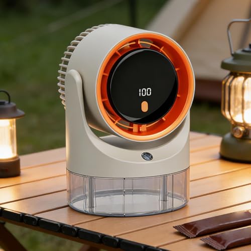 Ventilateur de bureau électrique avec affichage numérique pour chambre - 4