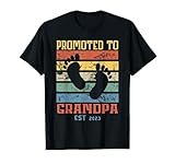Photo Gallery promosso a nonno est 2023 vintage first time grandpa men maglietta Photo Gallery promosso a nonno est 2023 vintage first time grandpa men maglietta
