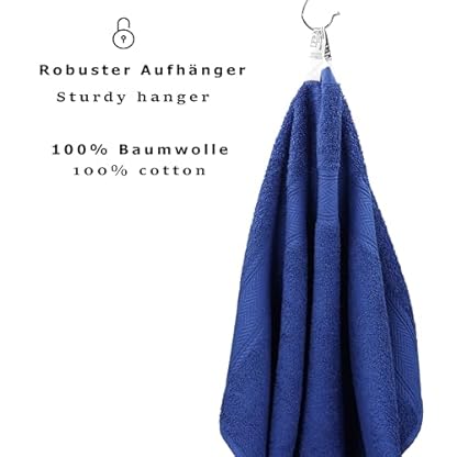 Betz Saunatuch Saunahandtuch Saunatücher France 100% Baumwolle Größe 80x200 cm Farbe Marine – Bild 4
