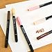Lyra Aqua Brush Duo Brush Markers - Set of 6 Water-Based Brush Pens for Artists of All Ages - Dual Tip Markers for Fine Details and Wide Strokes - Durable Coloring Markers for Blending Effects