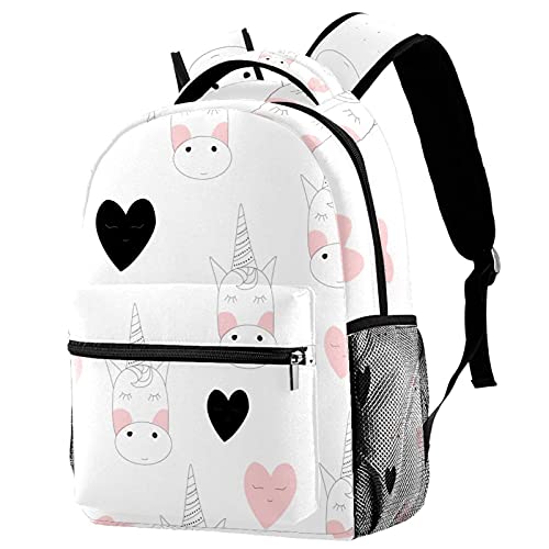 Sac à dos licorne magique multicolore, le grand sac à bandoulière plein de joie