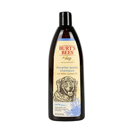 Burt's Bees for Dogs Care Plus+ Natural Micellar Water Shampoo for Dogs | Dog Shampoo Naturally Cleanses and Balances Pet's Coat | pH Balanced for Dogs - Made in USA, 16 Ounces