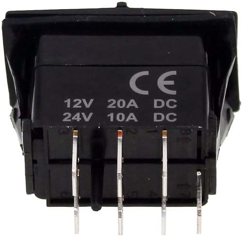 Interrupteur électrique lumineux Clear Glow 20A pour contrôle On Off On