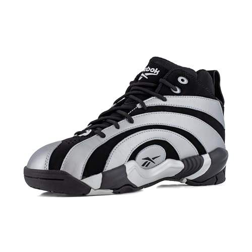 Reebok Work Men's Shaqnosis Work Black and White Composite Toe Boots by Reebok - Used condition - Image 4