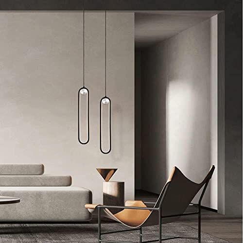 Lampe suspendue design LED à 2 têtes pour chevet et cuisine - 5