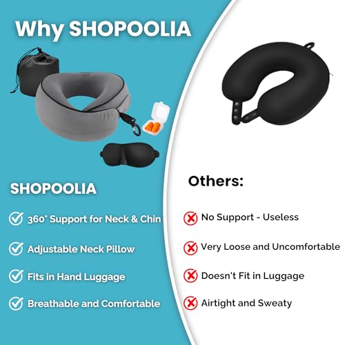 Almohada de viaje ergonómica con soporte 360 grados miniatura 2