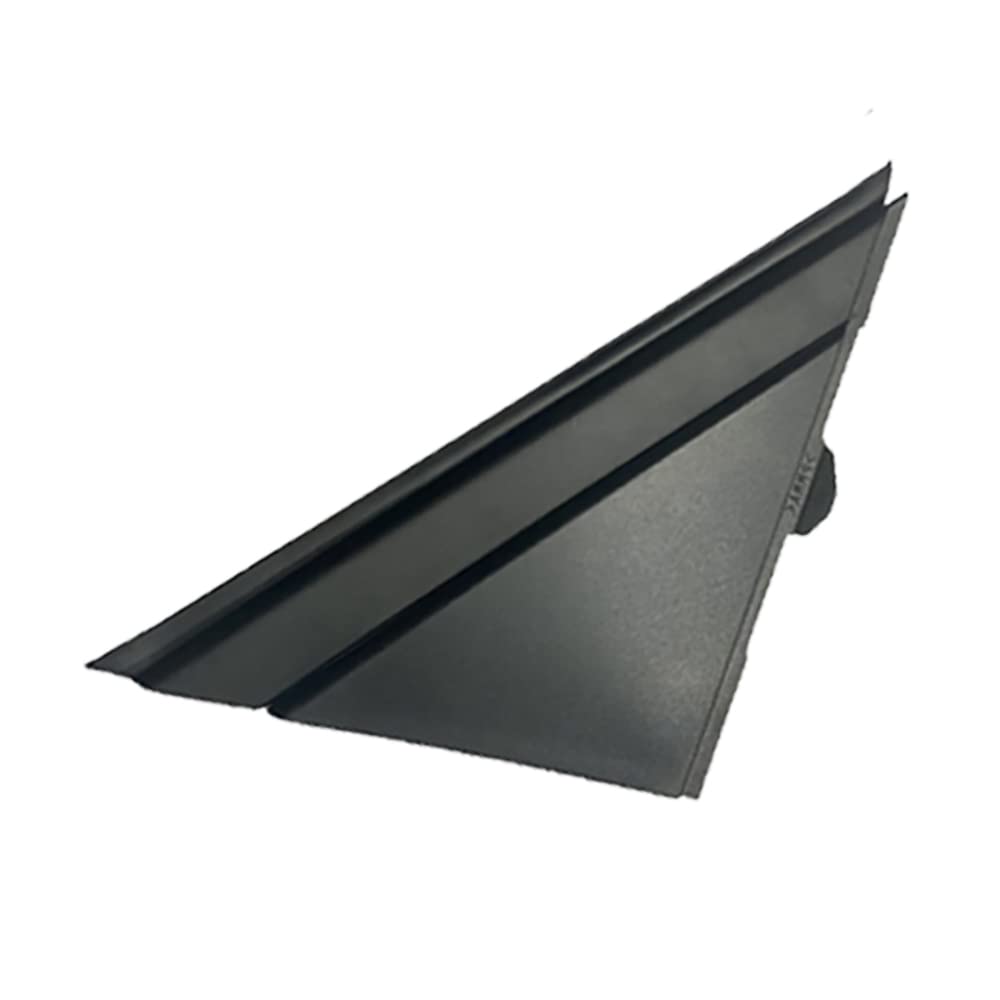 Deurspiegel Vlag Cover , 1SH17KX7AA Deur Spiegel Vlag Driehoek Cover Buitenspiegel Links Rechts Driehoek Plaat Trim Vervanging voor for 500 2012 2017(Glanzend zwart