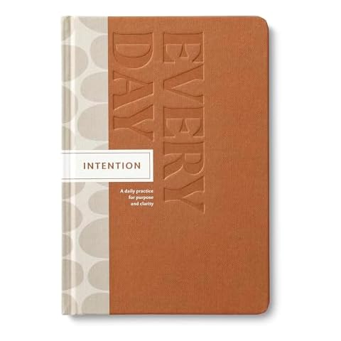 Compendium – Intention Every Day Guided Journal: A Daily Practice for Purpose and Clarity – A 5-Minute a Day Personal Growth Notebook – An Inspiring Daily Journal for Forming New Habits Cover