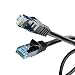 Produktbild NALIA 30m Netzwerkkabel, CAT.6 Gigabit Ethernet LAN (RJ45) Patchkabel Abgeschirmt, 10/100/ 1000 Mbit/s, CAT.5/ CAT.5e/ CAT.7 kompatibel, für Router Switch Modem Patchpanel Patchfelder - Schwarz