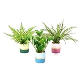 TOPSV Small Fake Plants, Artificial Potted Plant for Home, Kitchen, Dining Table Centerpiece Decor,