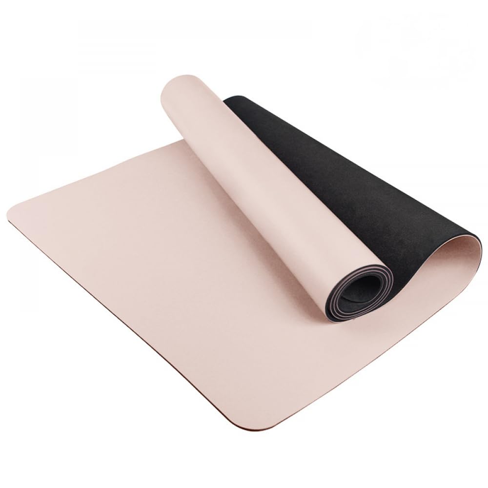 HAZARA Esterilla de yoga de caucho natural antideslizante, esterilla de yoga profesional para el hogar que se ensancha y engrosa, esterilla de entrenamiento impermeable