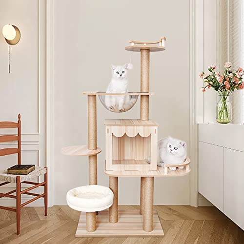 Árbol para Gatos Moderno de Múltiples Niveles para Interior miniatura 3