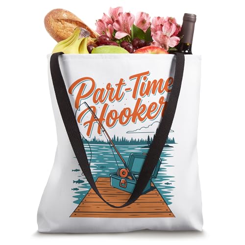 Bolso tote de pesca 'Part Time Hooker' miniatura 4