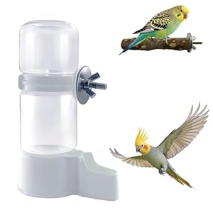 Pet Bird Automatic Water Dispenser,Bird Cage Hanging Drinking Device,Automatic Parrot Water Feeder,Budgies, Birds, Love Birds, Canary Drinking Fountains.