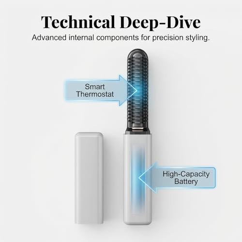 Mini plancha de cabello inalámbrica recargable USB-C miniatura 2