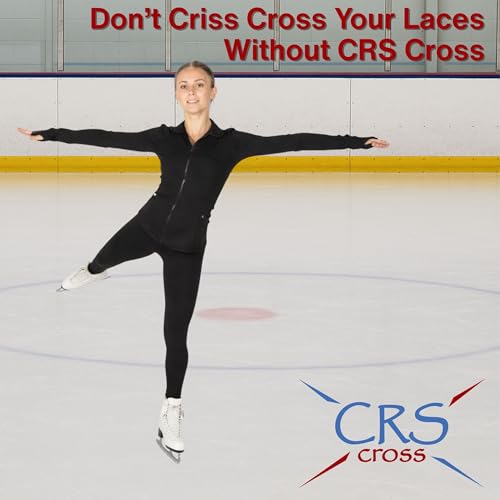 Image of CRS Cross Ice Skating Leggings. Black Over Skate Legging. High-Rise, Practice Pants for Figure Skater Girls and Women.