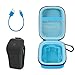Carrying Case for Noxgear 39g Wearable Bluetooth Clip Speaker, Magnetic Clip-On Wireless Portable Speakers Mini Travel Storage Holder Box with Pocket for Cables, Carabiner-Bag Only (Blue)