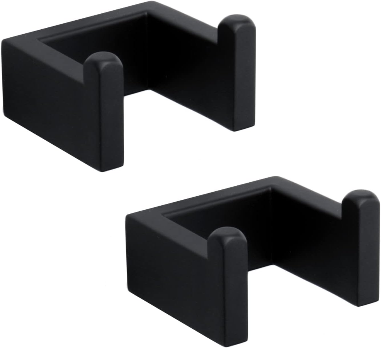 TocTen 2 Pack Bath Towel Hook (2.2 Inch, Matte Black) Thumbnail