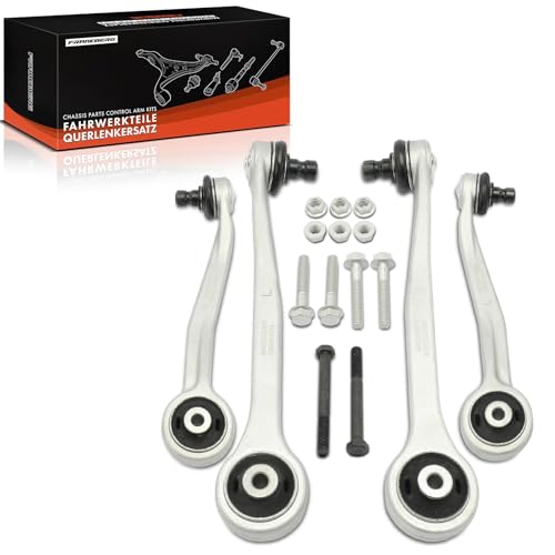 Frankberg Juego de brazo de suspensión de 4 piezas compatible con A4 8K2 B8 1.8L-3.2L 2007-2015 A4 Avant 8K5 B8 1.8L-4.2L 2007-2015 A5 8T3 1.8L-4.2L 2007-2017 A5 Cabriolet 8F7 Q. 5 8RB Replace#