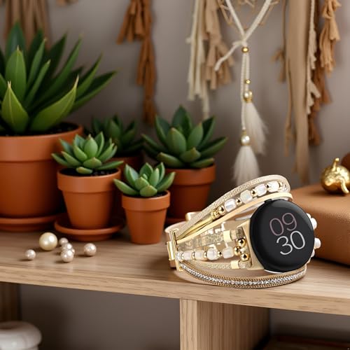 Correa de cuero para Google Pixel Watch 41mm miniatura 3