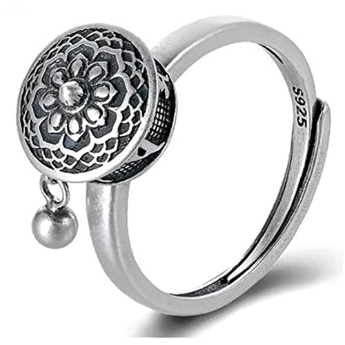 Anillos Giratorios Anillo De Rueda De Oración Tibetana Budista Buena Suerte Anillo Ajustable