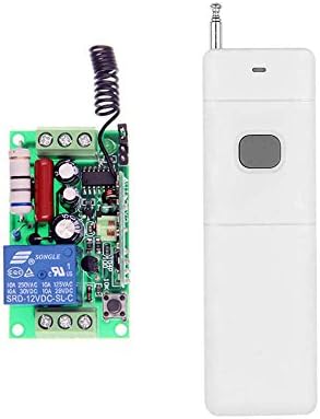 Abytele 3000m Long Distance AC 110V 1 CH 1CH RF Wireless Remote Control Switch System (1 Receiver + 1 Transmitter),433 MHz