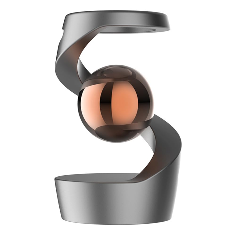 HTU Gravity Defying Kinetic Desk Toy Optical Illusion Desk Toy Spinners Desktop Floating Gyroscope for Office Desk Decor for Adults