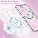 UEEBAI Magnetic for iPhone 14 Pro Max Case, Bow Case Compatible with MagSafe, Wireless Slim Clear Ribbon Aesthetic Phone Cover Anti-Yellowing Shockproof Protective Cover for Women Girl - Pink