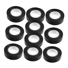 Mobestech 10rolls Electrical Tapes Insulating Gaffer Tape PVC Wire Loom for Industry Use