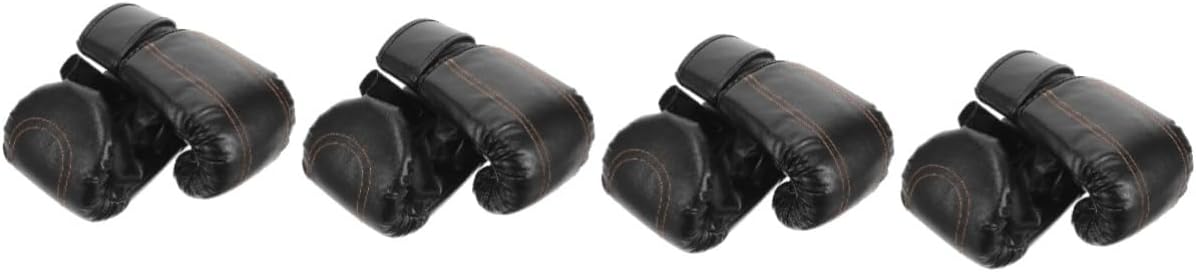 balacoo 4pairs Open-Finger Boxing Gloves for Adults and Boys and Girls Pu Sparring and Training Mitts for Comfortable Use Taekwondo and Boxing