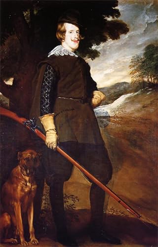 Poster Philip IV en tant que chasseur Velazquez pour salon élégant 60x90