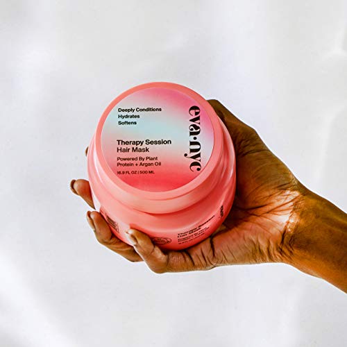 Eva Nyc Therapy Session Hair Mask | Deep Conditioning Hair Mask | Made With Argan Oil And Plant Protein To Hydrate Hair | 16.9 Fl Oz #TOP6