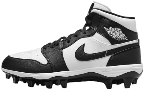Nike Chuteira masculina Jordan 1 Mid Td, Preto, branco, 41