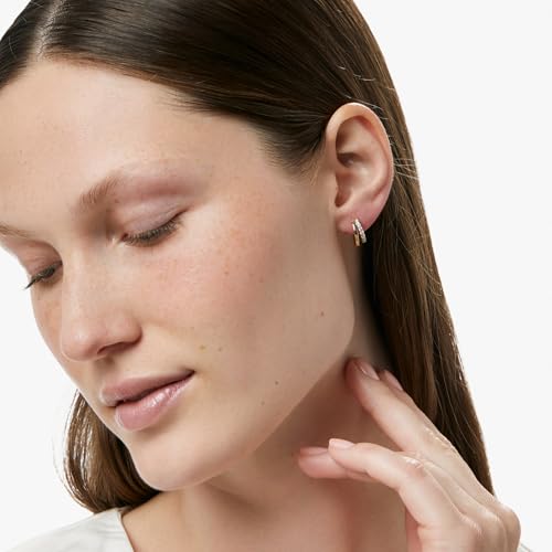 Ana Luisa Double Hoop Earrings for Women - 14K Gold Plated & Silver Rhodium Huggie Hoops - Hypoallergenic, Water-Resistant, Tarnish-Free, Small, Dainty & Trendy Two Hoop Earring Styles4